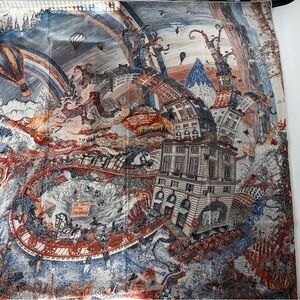 Hermes scarf authentic 70% cashmere 30%silk 140 cm fast shipping